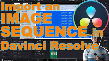 How to Import an Image Sequence using DaVinci Resolve