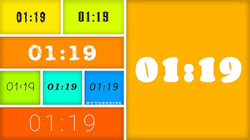 1 Minute and 19 Seconds (1:19) Timer Countdown