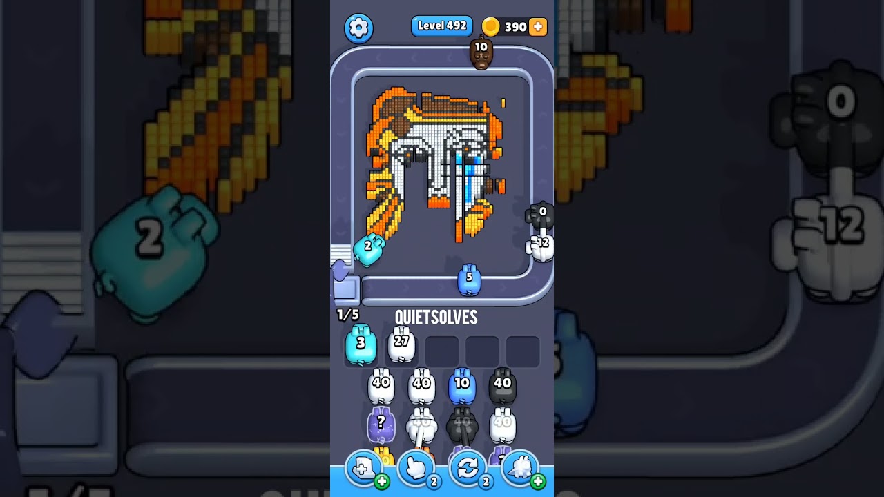 Pixel Flow Level 492 Solution - 5 Minute Full Walkthrough 🧩