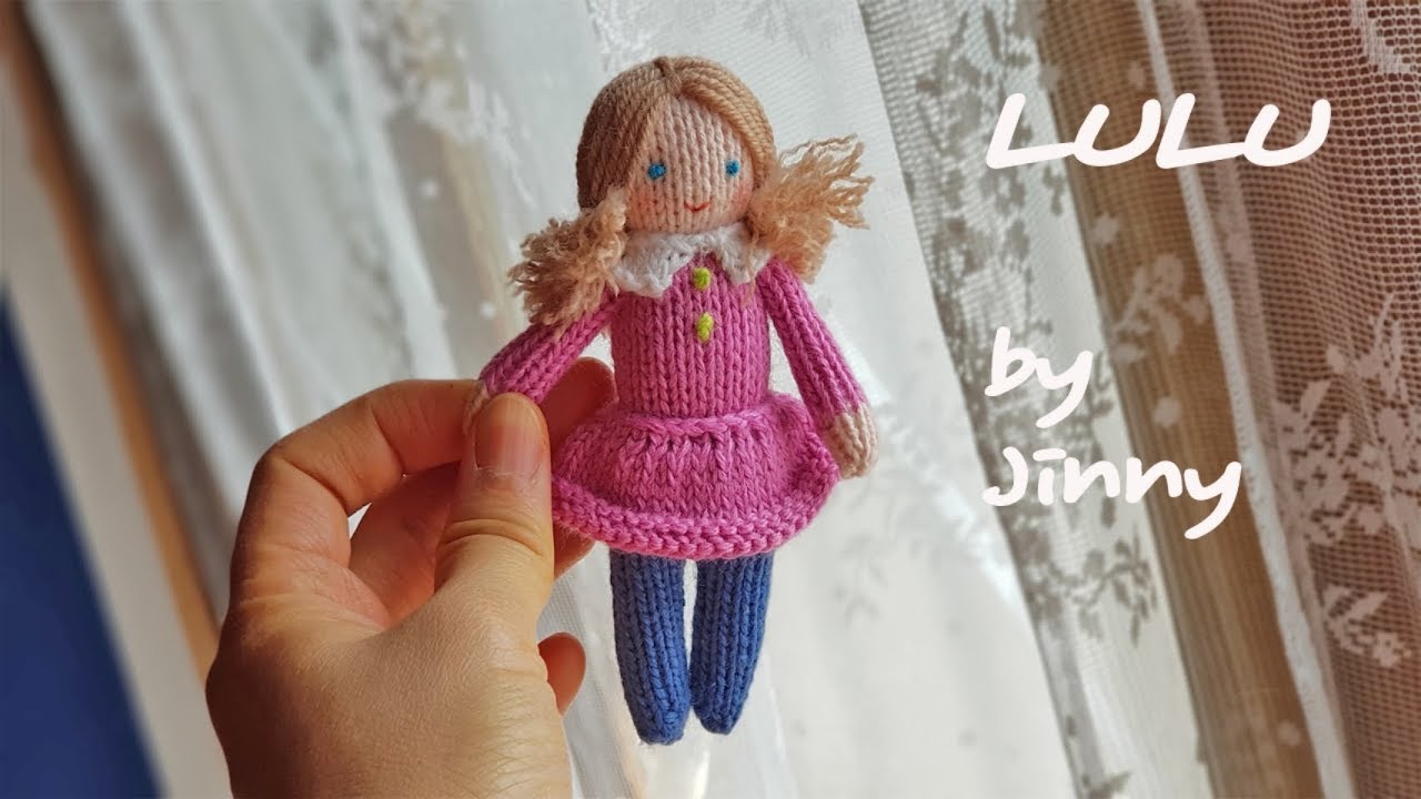 How to knit doll-litte girl-LULU-4 knitting doll tutorial 손뜨개인형 대바늘인형 태교인형 루루