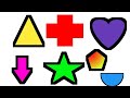 Learn Shapes, Colors for Kids &amp; Toddlers | 2d shapes drawing | Preschool Learning, Education Video