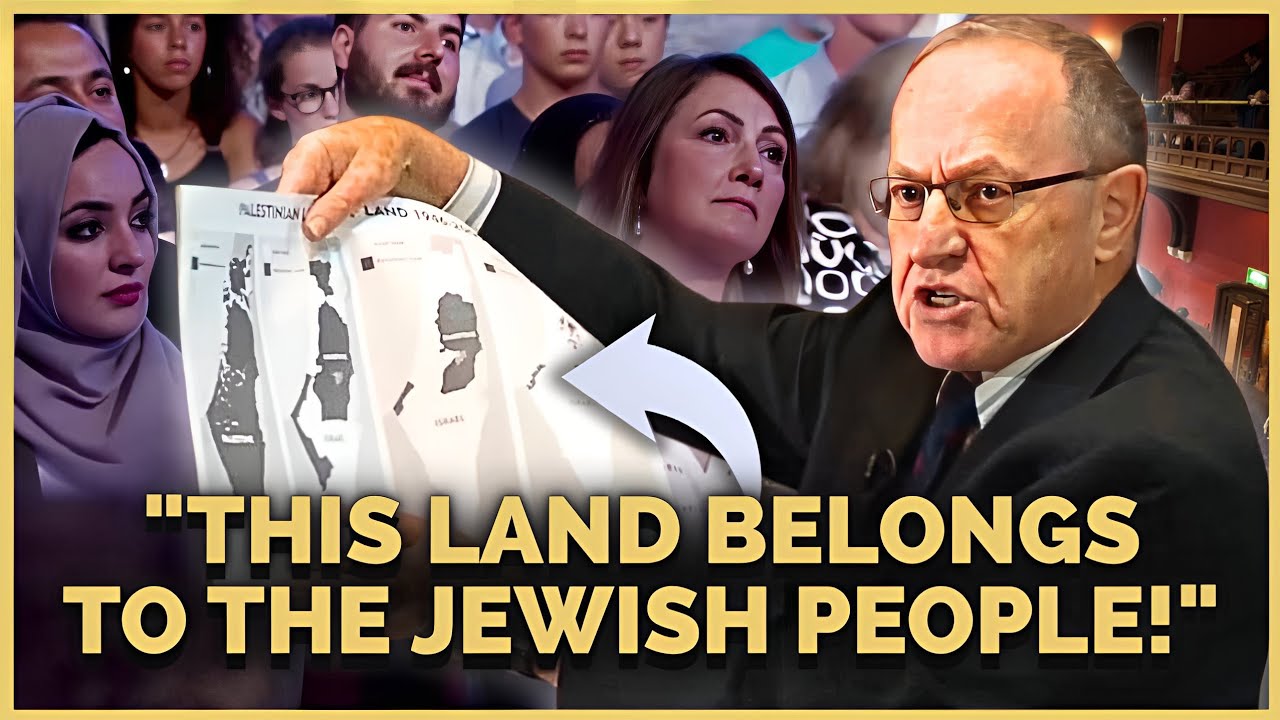 Alan Dershowitz Leaves Entire Pro Palestinian Crowd DUMBSTRUCK Over This Map!