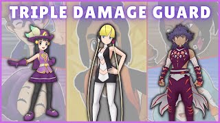 Triple Damage Guard Showcase! Vs MM 2600 Points (Full Offense & Sync Accel) | Pokemon Masters EX
