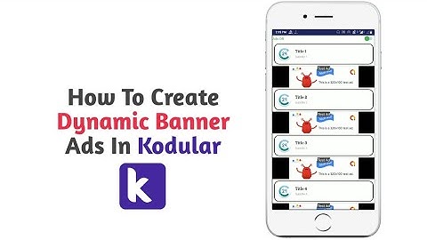 How to create dynamic banner ads in kodular, thunkable etc