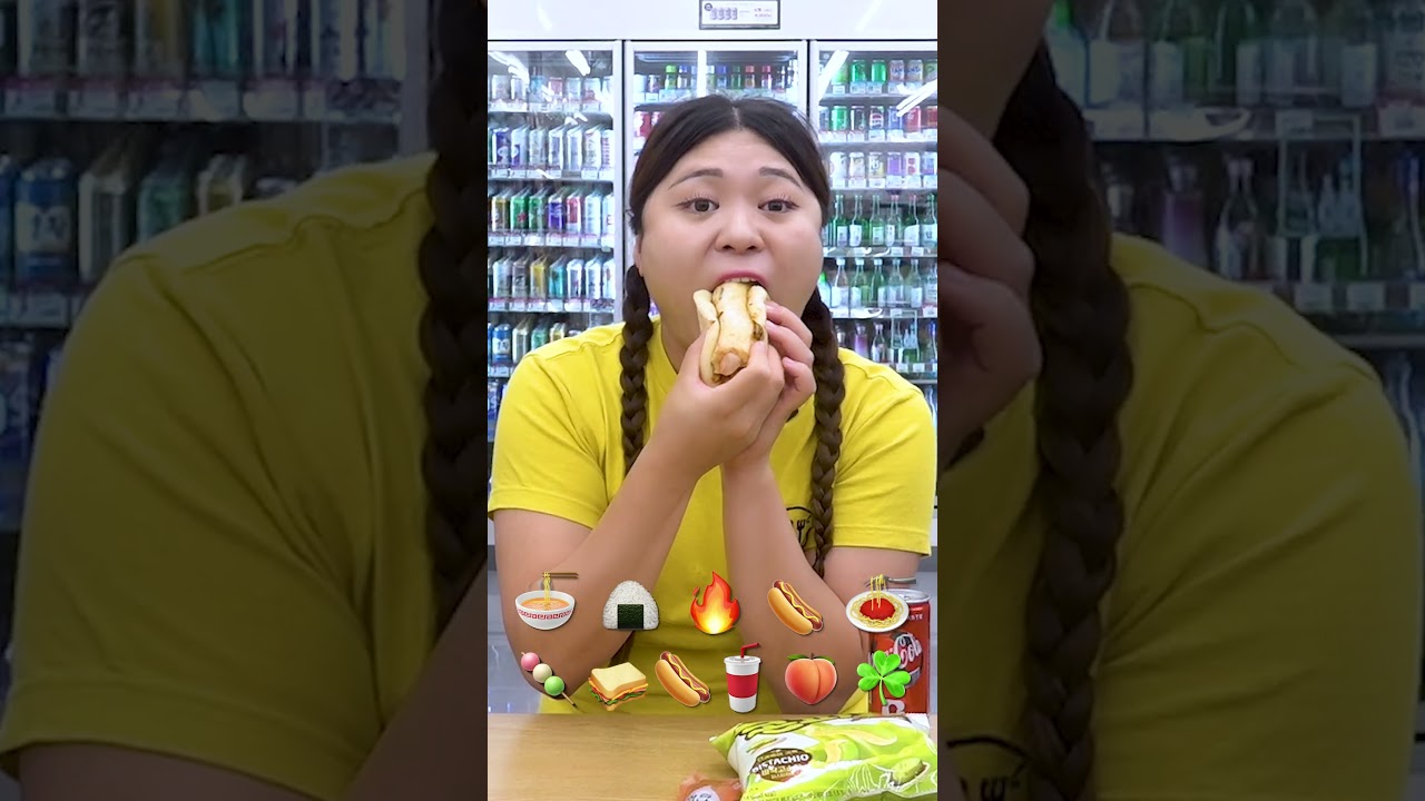 하이유의 편의점 음식 디저트 먹방! Korean Convenience Store Food Mukbang DESSERT EATING SHOW #shorts | HIU 하이유