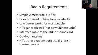 Packet Radio Presentation & Discussion
