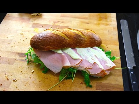 Mayonnaise Ham Sandwich