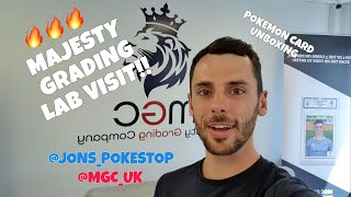My Majesty Grading Lab Visit & Graded Pokemon Card Unboxing!! 🔥🔥