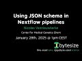 nf-core/bytesize: Using JSON schema in Nextflow pipelines