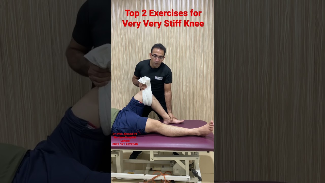 Top 2 Exercises for Stiff Knee to achieve Knee Bending/Flexion for 100% Results | Urdu|Hindi