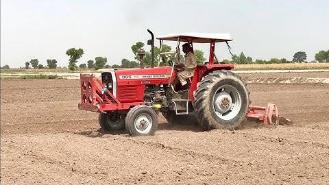 Massey Ferguson 385 Cutter Rotavator | Super Performance  massey tractor stuck in mud 2022