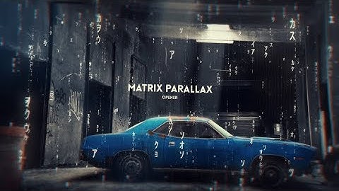 Matrix Parallax Opener | After Effects Template | Video Displays