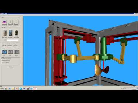 PKMT 3 Axes- CNC Simulator- MFC OpenGL