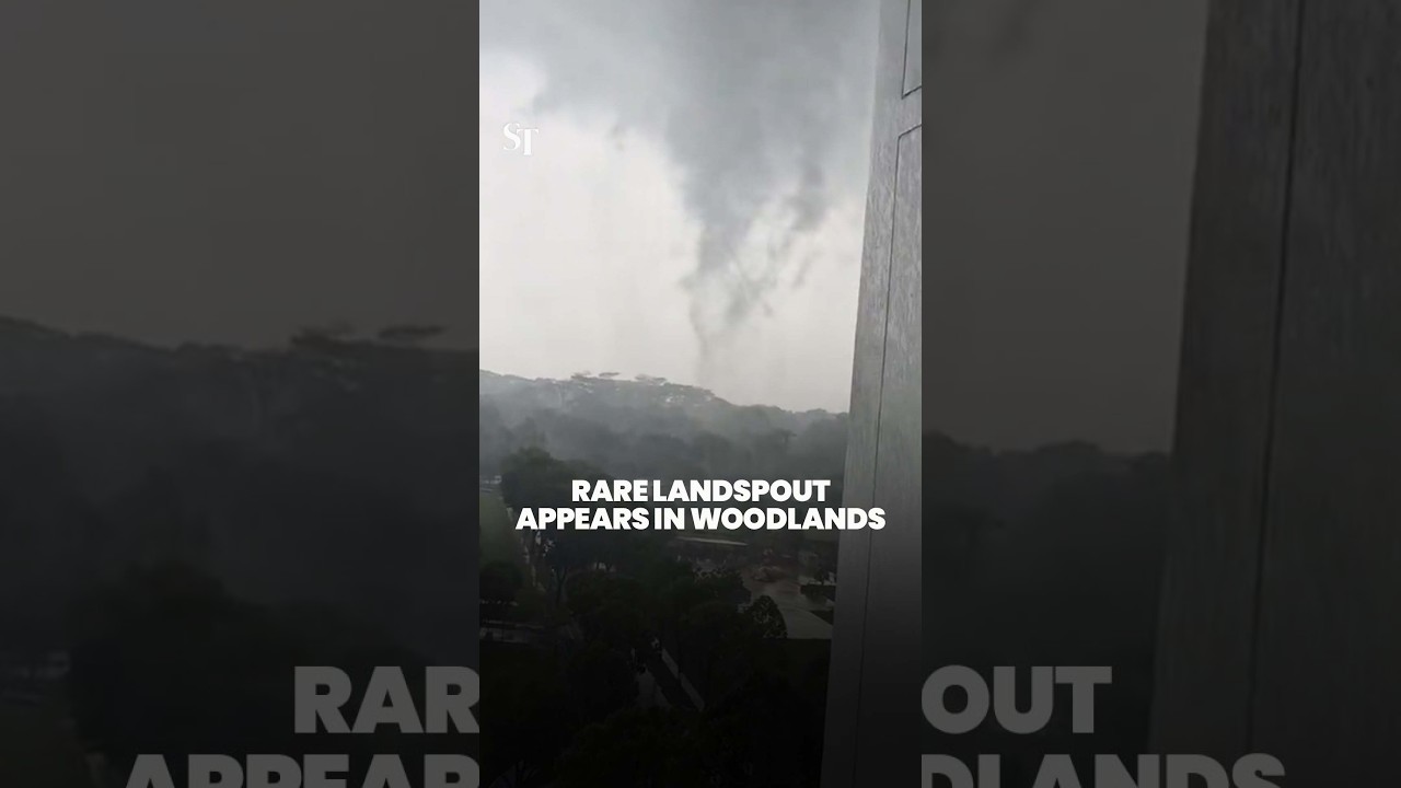 Rare landspout appears in northern S’pore
