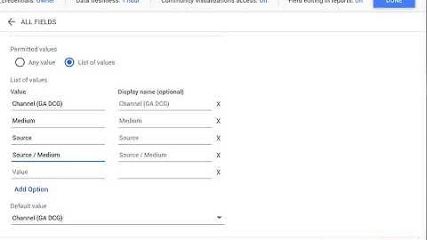 Google Data Studio secondary dimension selector as in Google Analytics: Parameter