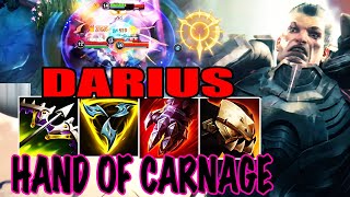 WILD RIFT DARIUS TOP GAMEPLAY | HAND OF CARNAGE - DARIUS BUILD RUNES