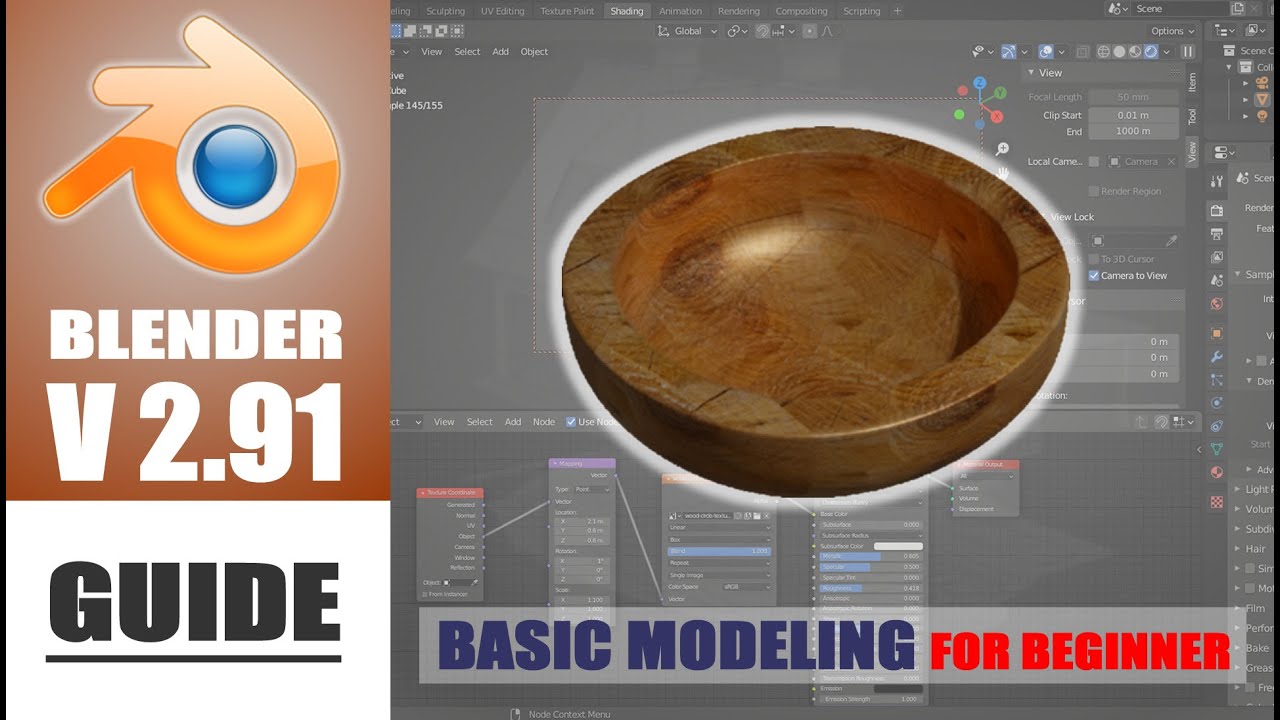 Blender V2.91 Basic Modeling Guide Tutorial For Beginner - YouTube