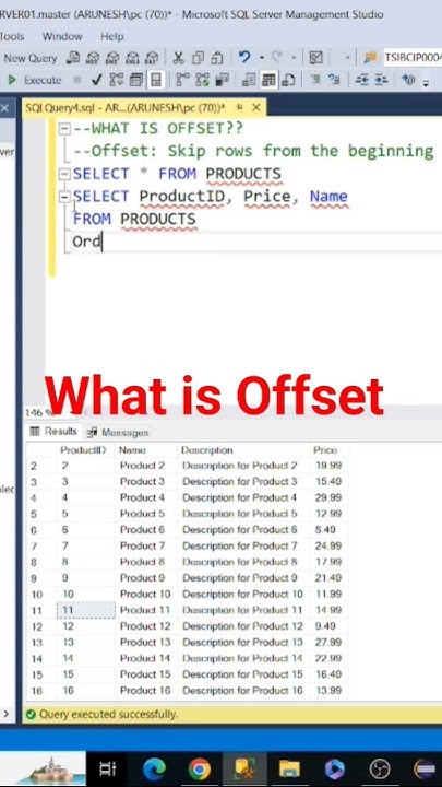 | SQL OFFSET | SQL Query | SQL Tutorial | #sql #offset - YouTube