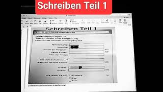 Schreiben Teil 1 ,1-5 fehlenden Informationen in das Formular @onlinegermana1classeswithme2804