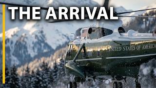 Marine One Davos Arrival | WEF 2026 🇨🇭