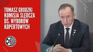Tomasz Grodzki [Senat uratował honor Rzeczypospolitej]: Komisja śledcza ds. wyborów kopertowych