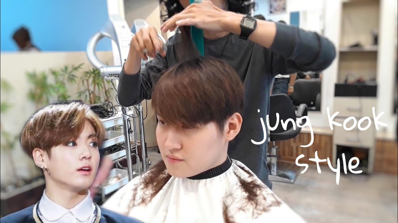 korean hairstyle | Two block haircut ?? | jung kook - YouTube
