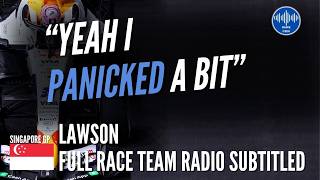 Information That felt long that felt really long - Liam Lawson - Full Race Team Radio Singapore GP 2026 Update