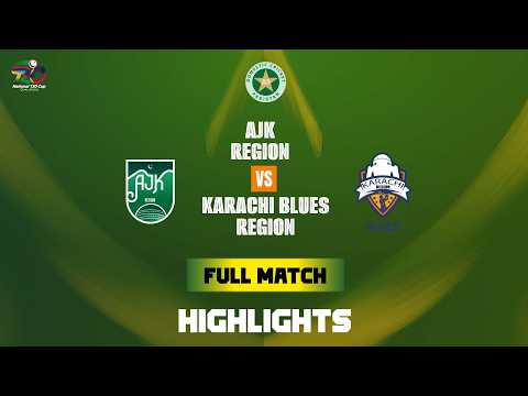 Full Match Highlights | AJK Region vs Karachi Region Blues | National T20 Qualifiers | M 13 | MZA1T