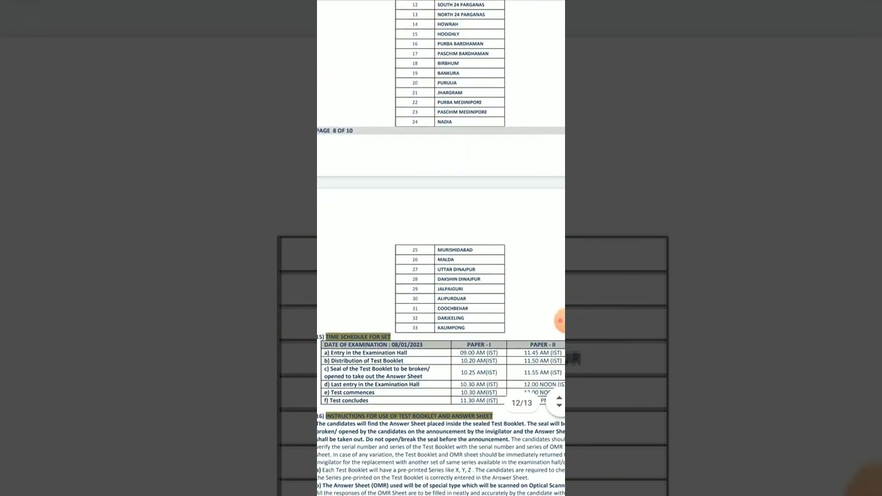 WB SET Exam notification out!
