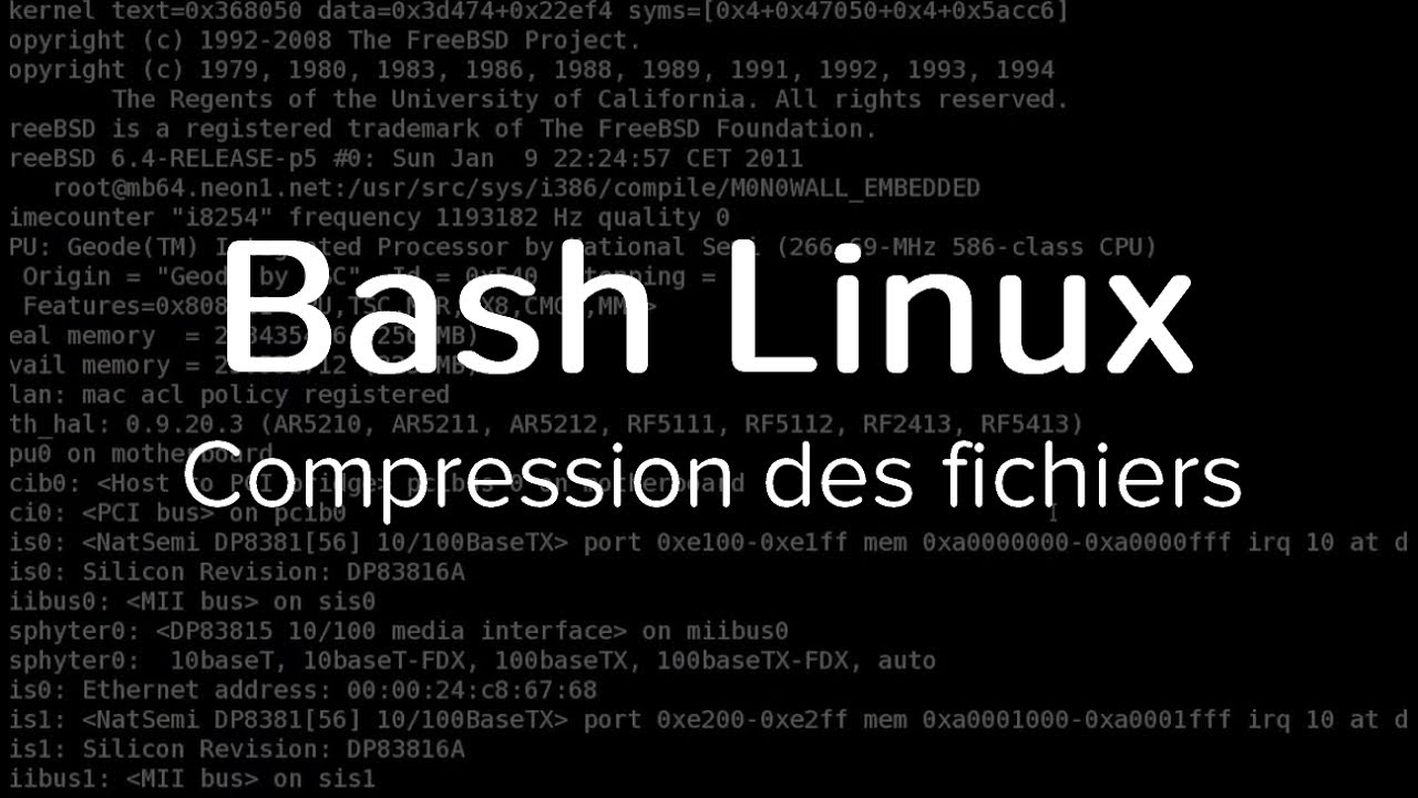 Bash Linux 5 Compression Des Fichiers YouTube Bash linux 5 compression des fichiers youtube