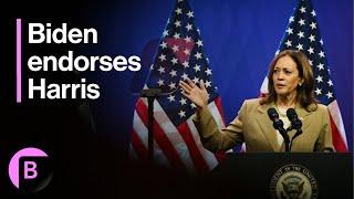 Biden Drops Out of Race and Endorses Kamala Harris