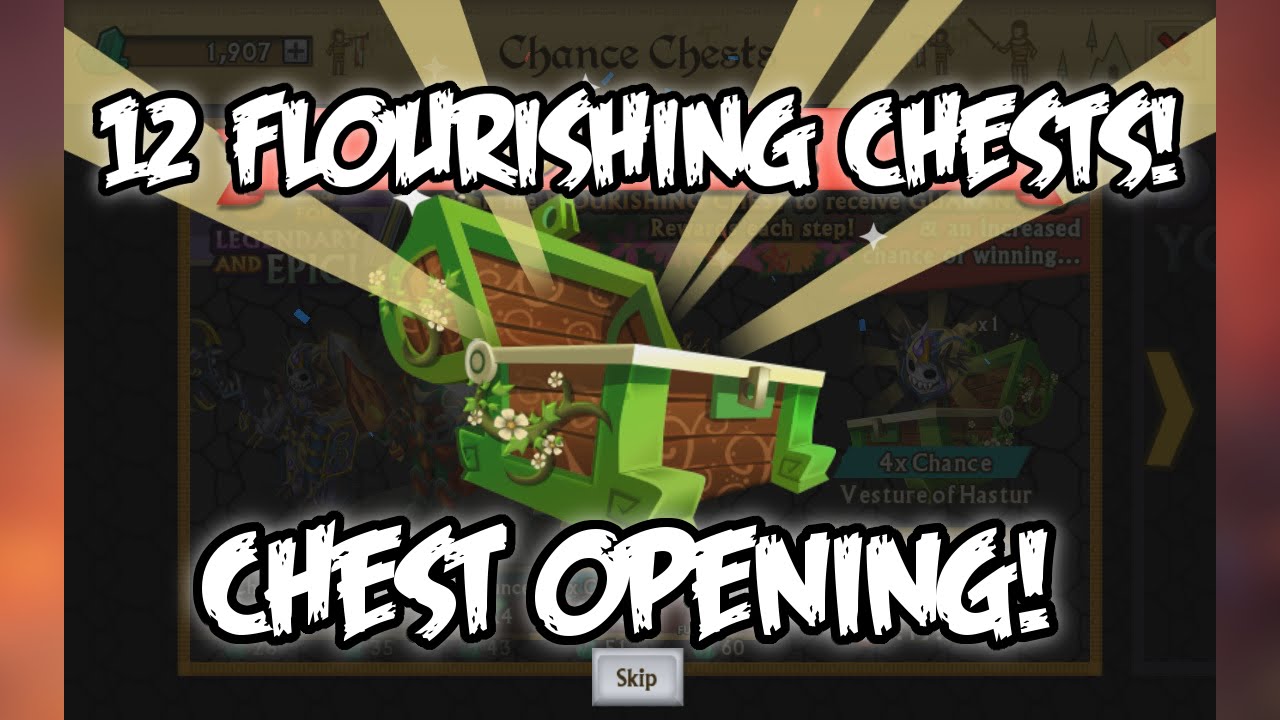 Knights and Dragons - I GOT 2K GEMS!!!, OPENING 12 FLOURISHING CHESTS
