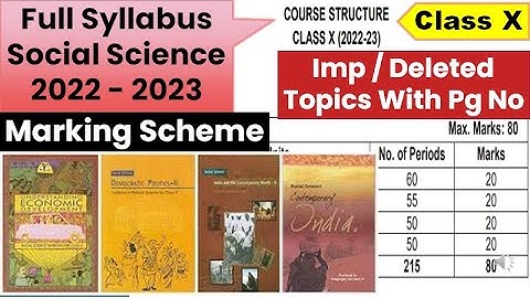 Class 10 Social Science Syllabus 2022-23 | ncert class 10 social science syllabus 2022-23 |