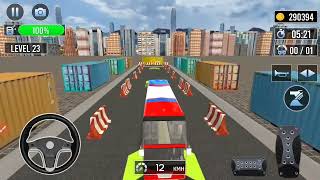 City coach 🚐🚞🚌🚐🚃bus simulator 3d game in android #gamer# car#victoriya level : 23 parking challenges screenshot 5