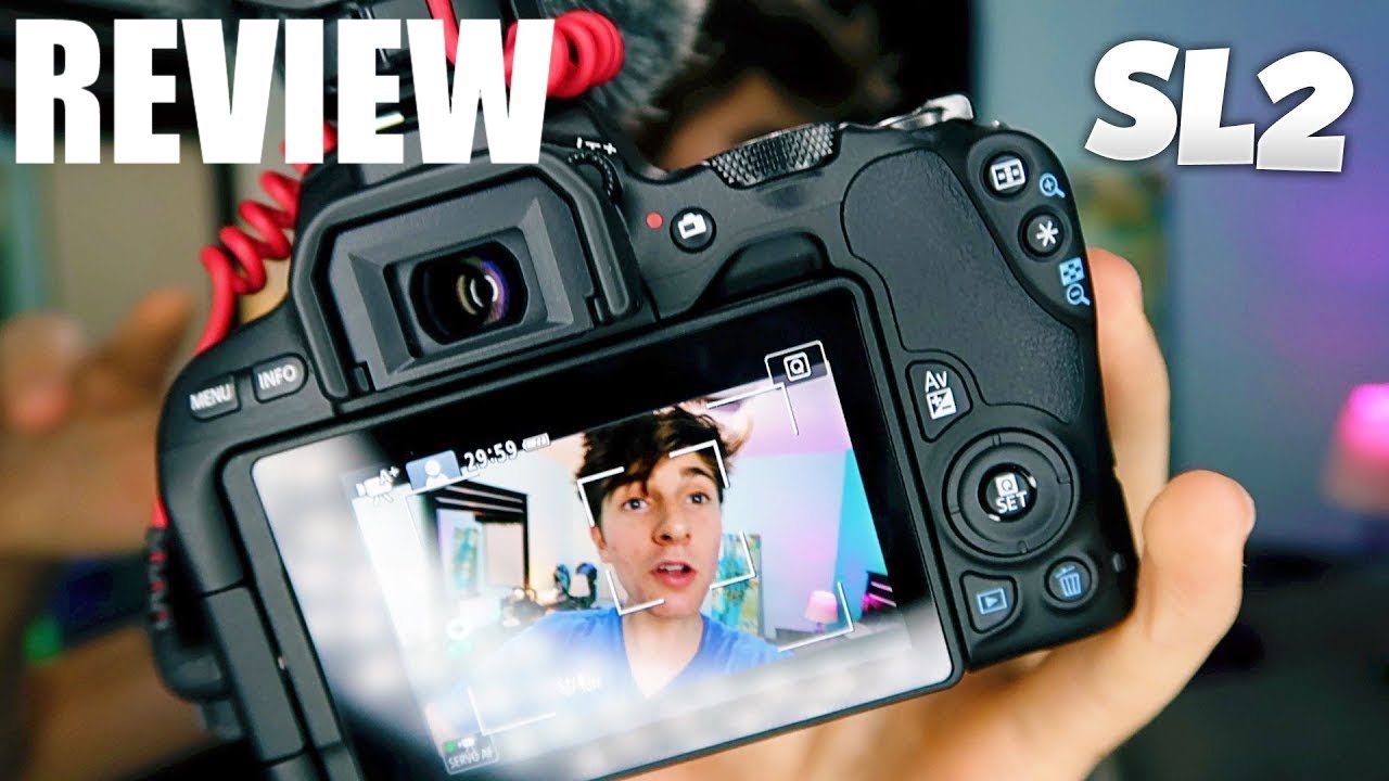 Canon EOS Rebel SL2 DSLR Camera with EF-S 18-55mm STM Lens Video Test - Best Camera Vlogging!