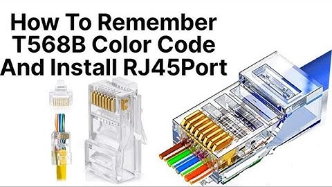 How To Remember T568B RJ45 Color Code Easily