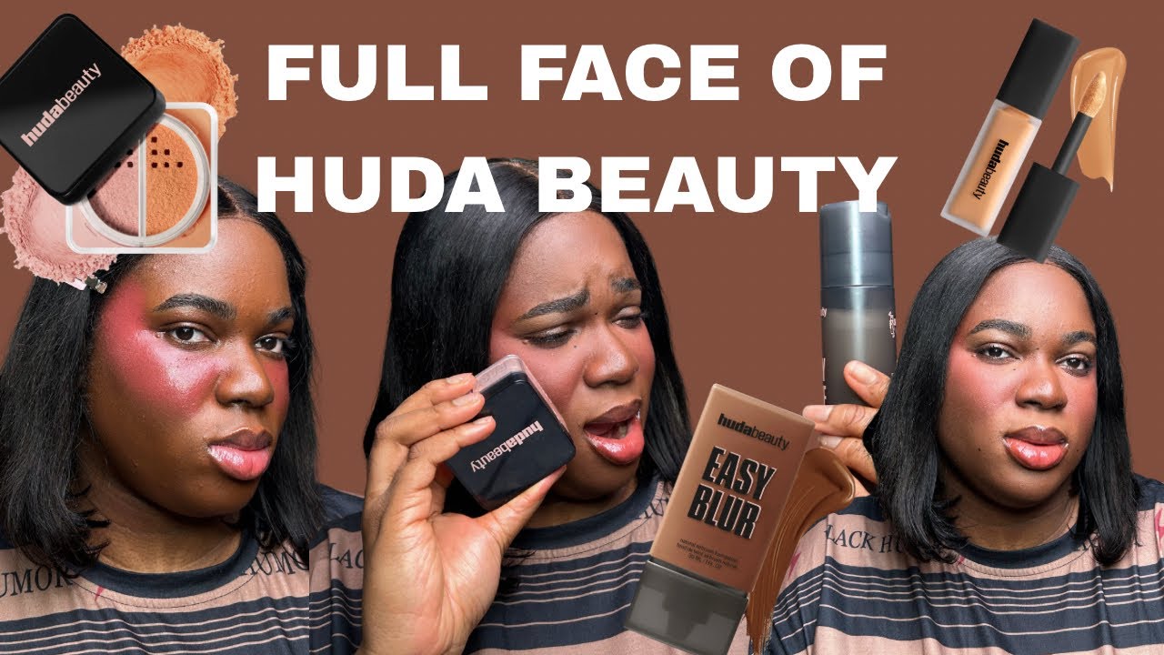 FULL FACE OF HUDA BEAUTY | Honest Review on Dark Skin 