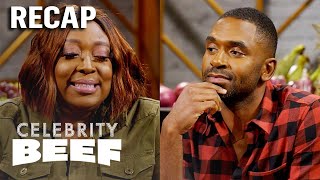Justin Sylvester and Loni Love's FOOD FIGHT: RECAP (S1, E5) | Celebrity Beef | E! screenshot 3