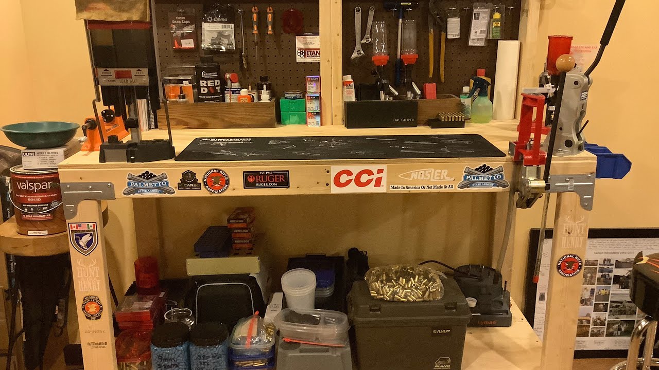 Reloading Bench. What I started with and what I have now!! - YouTube