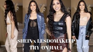 Celebrity HUGE SHEIN x LESDOMAKEUP TRY ON HAUL Wealth