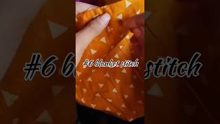 10 stitches you need to know !#6 blanket stitch 💖#sewing #sewingforbeginners #handstitch #sewingtips