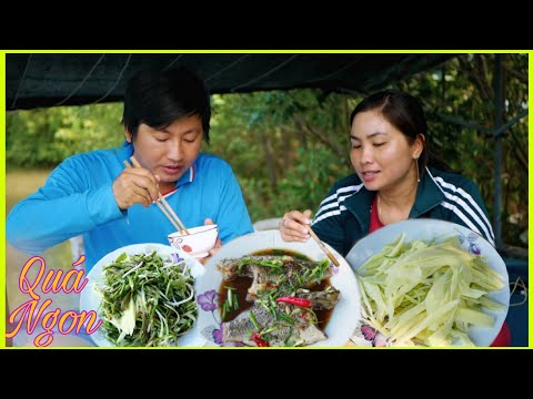 Video Cơm Chiều Trên Ghe # 162 ○ Rau Muống Đồng Bóp Gỏi chấm... - youtube