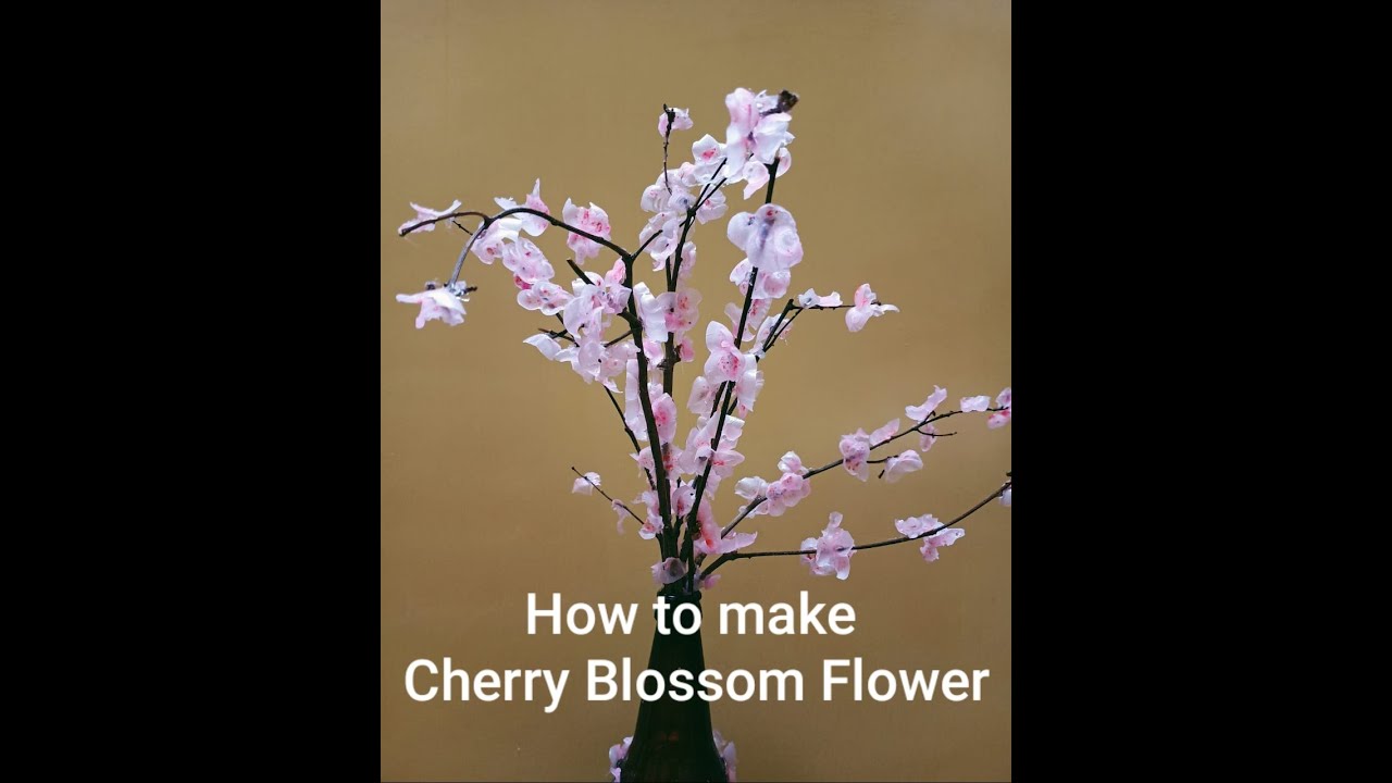 DIY Flower || How to make this beautiful folwer || Cherry Blossom ...