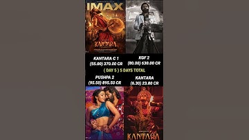 Kantara Chapter 1 vs Kgf 2 vs Pushpa 2 The Rule vs Kantara Day 5 Box Office Collection