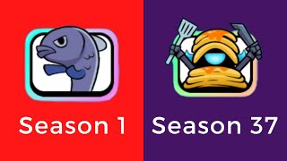 All Pass Royale Emotes from Season 1 to Season 37 of Clash Royale