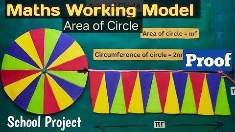 Maths working model/Area of Circle (proof)/maths TLM/school project for exhibition/Kansal Creation