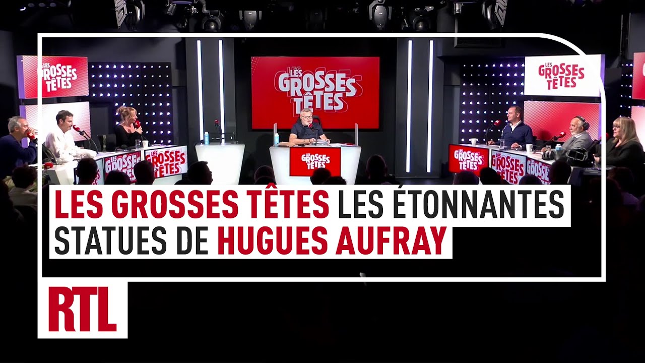 Les Grosses Têtes : les étonnantes statues de Hugues Aufray