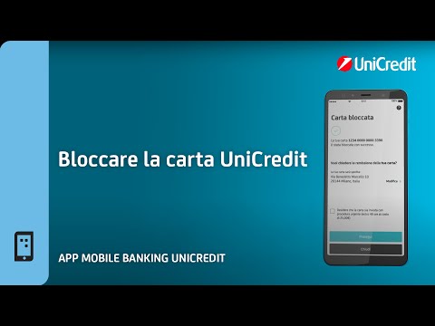 Bloccare La Carta UniCredit con l'App Mobile Banking