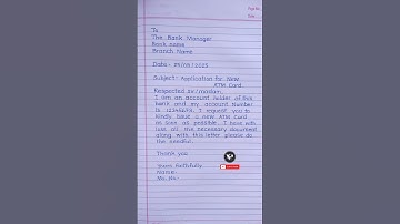 Application for new atm card || #yfh #yourfuturehandwriting