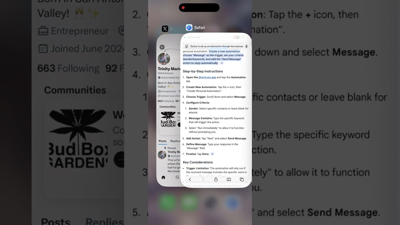 How To Create A Small Trigger, Utilizing Key Words On Shortcuts - IOS - Automated Running Key-Word 